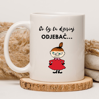 CHAMSKI KUBEK BEZ CENZURY | ŚMIESZNY PREZENT | DO PRACY BIURA DOMU | 330 ml
