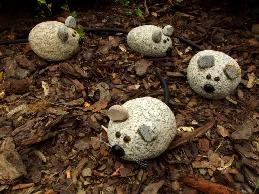 myszka z granitu ozdoba ogród prezent gartdeco1 zdjęcie 4