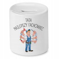 Skarbonka Dla Taty Tata Najlepszy Fachowiec Z Nadrukiem Ze Zdjęciem