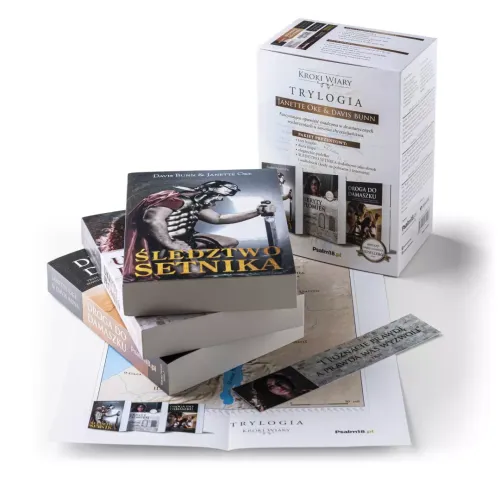 Trylogia Kroki wiary: Śledztwo Setnika / Ukryty Płomień / Droga do Damaszku na Arena.pl