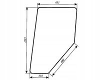 szyba drzwi cała do ciągnika URSUS 1634 kabina oryginalna