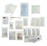 DATA 2022r WKŁAD DO APTECZKI DIN 13164 SAMOCHODOWEJ WYPOSAŻENIE APTECZKI