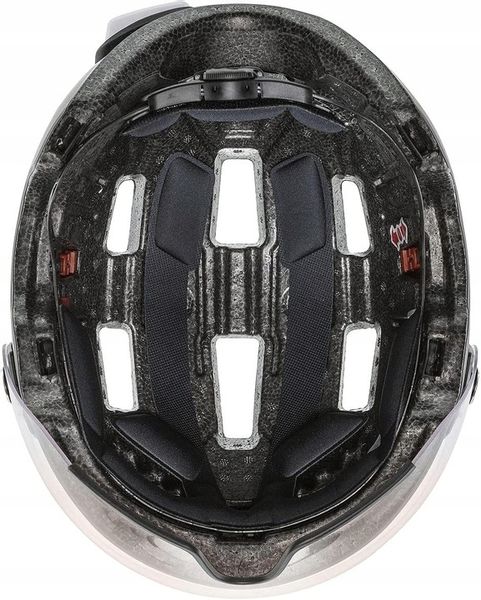 Kask Uvex Rush Visor srebrny r. 55-58 cm zdjęcie 7