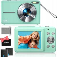 KOMPAKTOWY APARAT CYFROWY HD 1080P 16X + 2 AKU + KARTA PAMIĘCI 32G