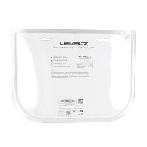 Ribbed Inflatable Silicone Anal Plug - Black na Arena.pl