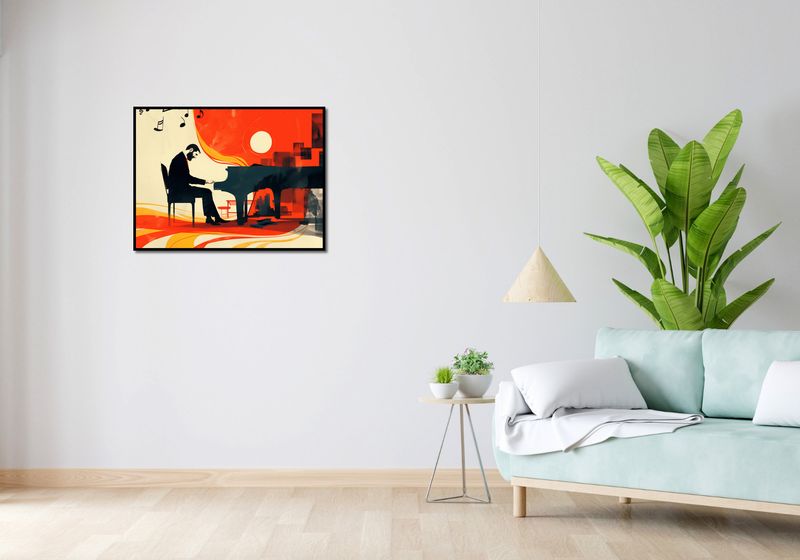 Plakat 80x60cm Pianista zdjęcie 4