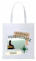 Dla Córki Córeczki Prezent Torba Eco Biała Shopper Z Nadrukiem Ze Zdjęciem