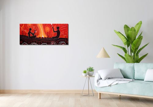 Obraz 100x40cm Taniec dla Boga Ognia na Arena.pl