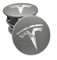 TESLA DEKIELKI na felgi zaślepki felg KAPSLE kołpaczki 57mm 4szt. 57/50mm