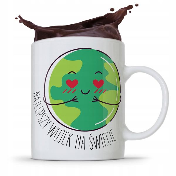 Kubek Prezent Dla Wujka Najlepszy Wujek Na Świecie Z Nadrukiem Ze Zdjęciem zdjęcie 1