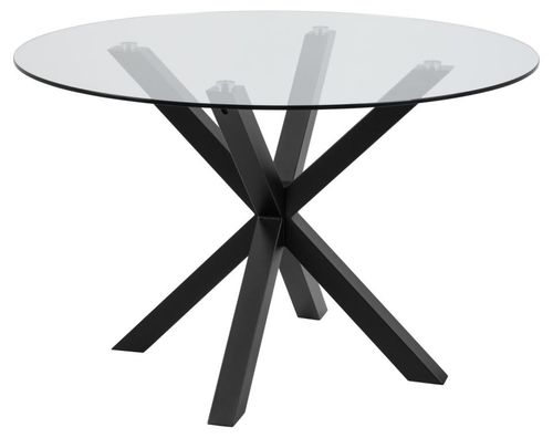 Stół Heaven 119 cm okragły czarny/ transparentny na Arena.pl