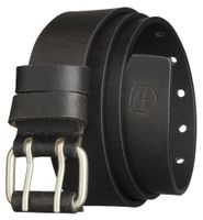 pasek męski do spodni jeansów ze skóry skórzany podwójna klamra peterson