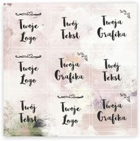 Naklejki ETYKIETY REKLAMOWE dowolny własny nadruk grafika LOGO napis