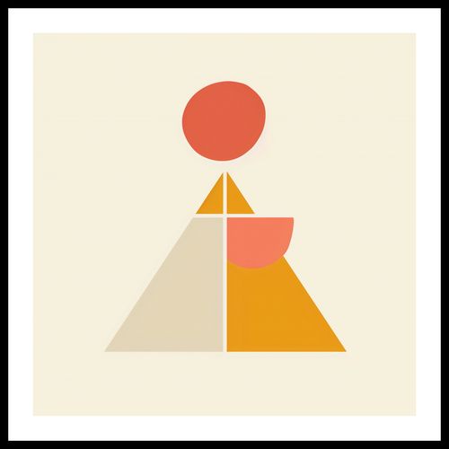 Plakat 70x70cm Piramida Równowagi na Arena.pl