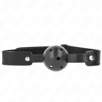 kink oddychająca czarna kula 4,5 cm - pasek 65x2,5 cm, regulowany