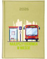KALENDARZ A5 2026 DZIENNY KSIĄŻKOWY PLANER Z NADRUKIEM DLA KIEROWCY + IMIĘ