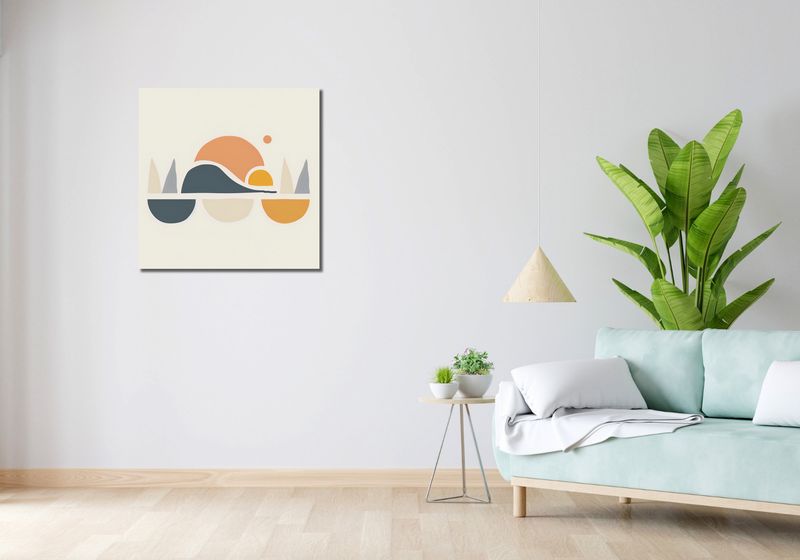 Obraz 70x70cm Pagórki Wyniosłości zdjęcie 2