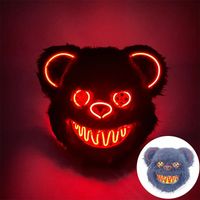 Maska LED Krwawa Futrzana Niedźwiedzia Kolor: Bear 5