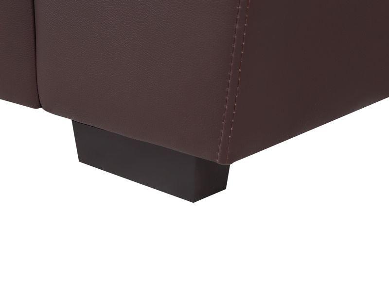 Sofa 3-osobowa ekoskóra brązowa VOGAR zdjęcie 8