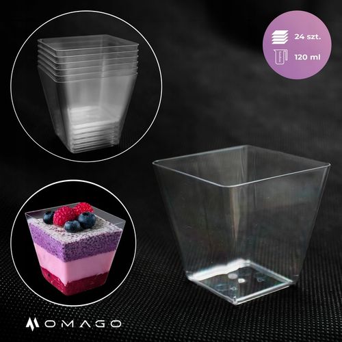 POJEMNIK NA ŻYWNOŚĆ PUCHARKI do DESERÓW na DESERY na DESERKI ŁYŻECZKI na Arena.pl