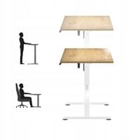 Biurko prostokątny Markadler 120 x 60 x 118 cm dąb craft