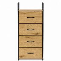 SZAFKA 4 SZUFLADY MATERIAŁOWE LOFT ORGANIZER MODERNHOME 102 CM