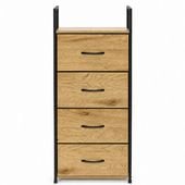 SZAFKA 4 SZUFLADY MATERIAŁOWE LOFT ORGANIZER MODERNHOME 102 CM