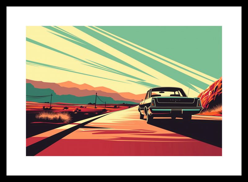 Plakat 30x20cm Droga przez Pustynię zdjęcie 3