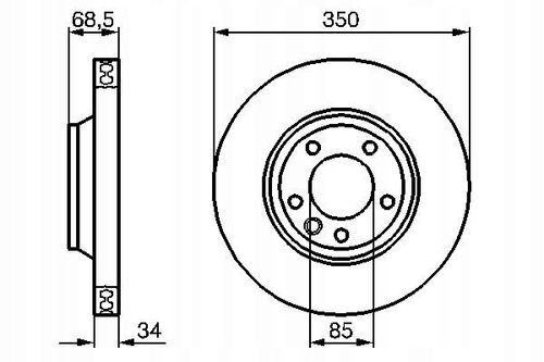 TARCZA HAM PRZOD PR 350X34 V BOSCH na Arena.pl