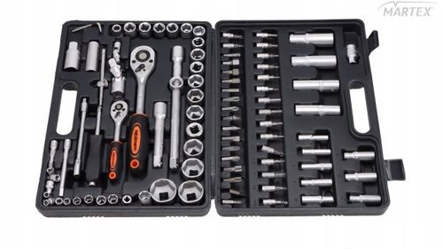 ZESTAW NARZĘDZI KLUCZY NASADOWYCH NASADKI I BITY 94 EL. 1/2" 1/4" 10-32 na Arena.pl