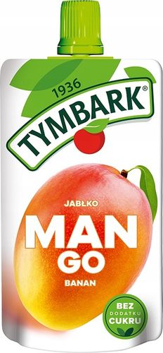 Mus 100% Tymbark Mango Banan Jabłko owoce 12x 120g na Arena.pl