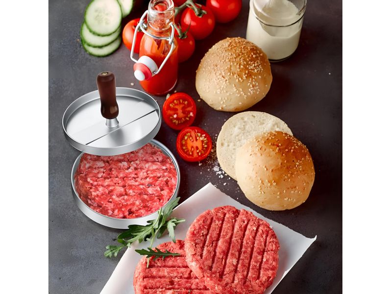 Prasa forma do hamburgerów burgerów kotletów grill zdjęcie 5