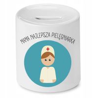 Skarbonka Dla Mamy Matki Najlepsza Pielęgniarka Z Nadrukiem Ze Zdjęciem