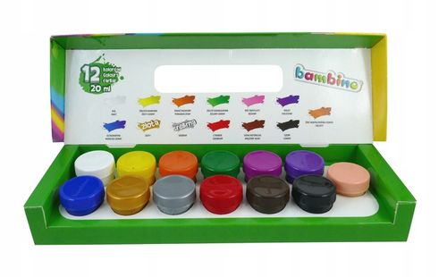 BAMBINO FARBY PLAKATOWE 12 KOL + 1 20 ML na Arena.pl