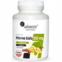 Aliness Morwa Biała Medica 500mg 180 tabs. CYNAMON