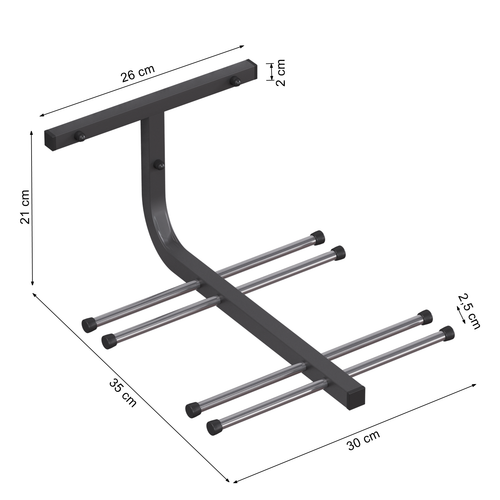 WIESZAK NA NARTY N4 MONTAŻ ŚCIENNY UDŹWIG DO 40KG na Arena.pl