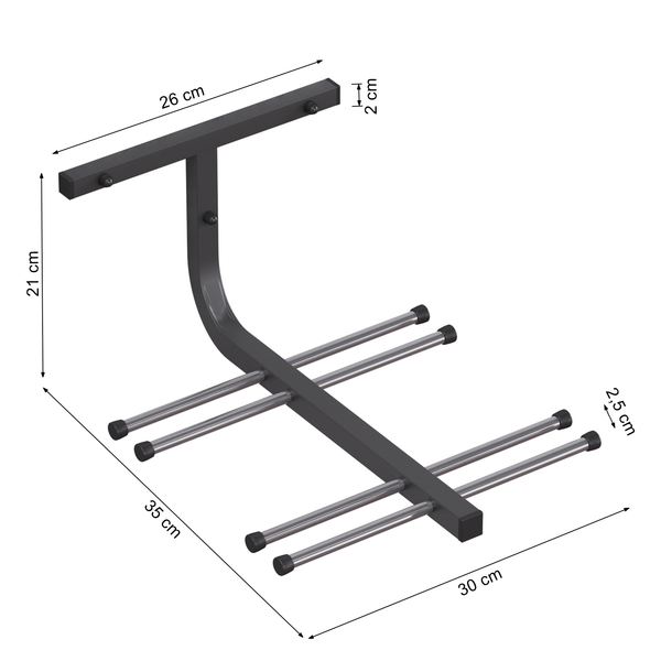 WIESZAK NA NARTY N4 MONTAŻ ŚCIENNY UDŹWIG DO 40KG zdjęcie 10