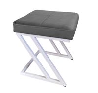 Pufa ZETA LOFT taboret podnóżek podstawa biała BL14