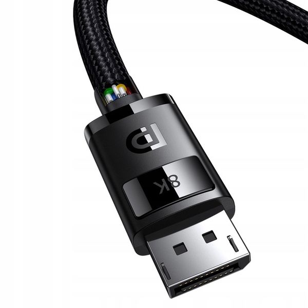 Kabel DisplayPort 8K 60Hz 2m Baseus High Definition Series - czarny zdjęcie 8