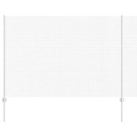 Ogrodzenie z słupkami Srebrny 1.5 x 50 m Stal