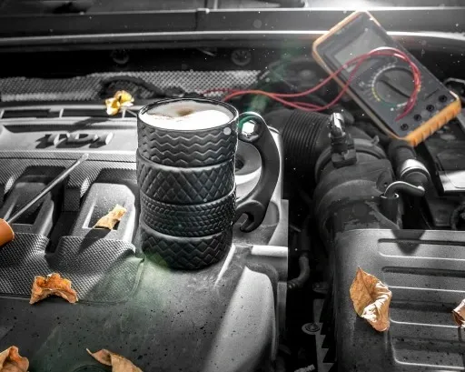 KUBEK OPONY prezent na urodziny 18-99 dla kierowcy mechanika taty mężczyzny zdjęcie 4