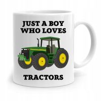 Kubek Na Dzień Chłopaka Boy Who Loves Tractors Z Nadrukiem Ze Zdjęciem