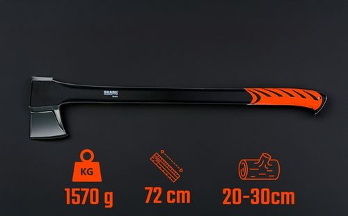 SIEKIERA rozłupująca do łupania do drewna OSTRZE L 72cm 1,57kg z OSTRZAŁKĄ na Arena.pl