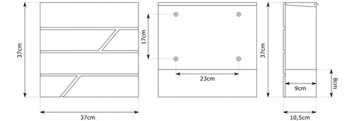 SKRZYNKA POCZTOWA NA LISTY POCZTĘ ANTRACYT NOWOCZESNA +WZÓR NAPIS Z ADRESEM na Arena.pl
