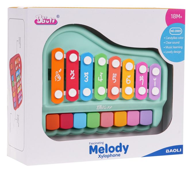 Pianinko Cymbałki Zielone zdjęcie 1