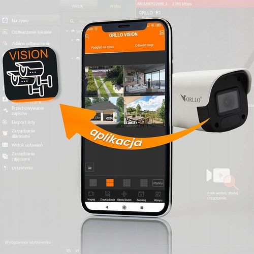 Zestaw Monitoringu 4 Kamery IP POE Zewnętrzne ORLLO ECO BULLET 4xLAN GRATIS na Arena.pl