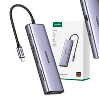 adapter 10w1 ugreen revodok cm498 hub usb do 3x usb-a 3.0, hdmi, vga