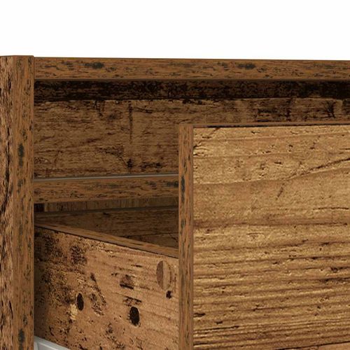 Szafka pod TV z oświetleniem LED, stare drewno, 75x35,5x25 cm na Arena.pl