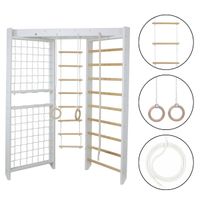 drabinka gimnastyczna narożna Dream biały-drewno