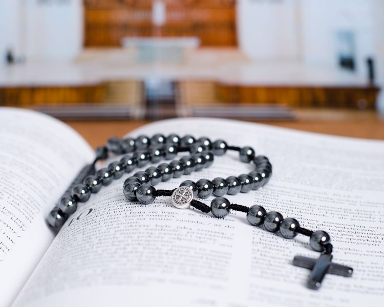 Różaniec z kamieni hematytu RT-31 zdjęcie 4